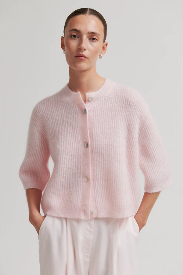 Second Female andrea rib cardigan crystal pink