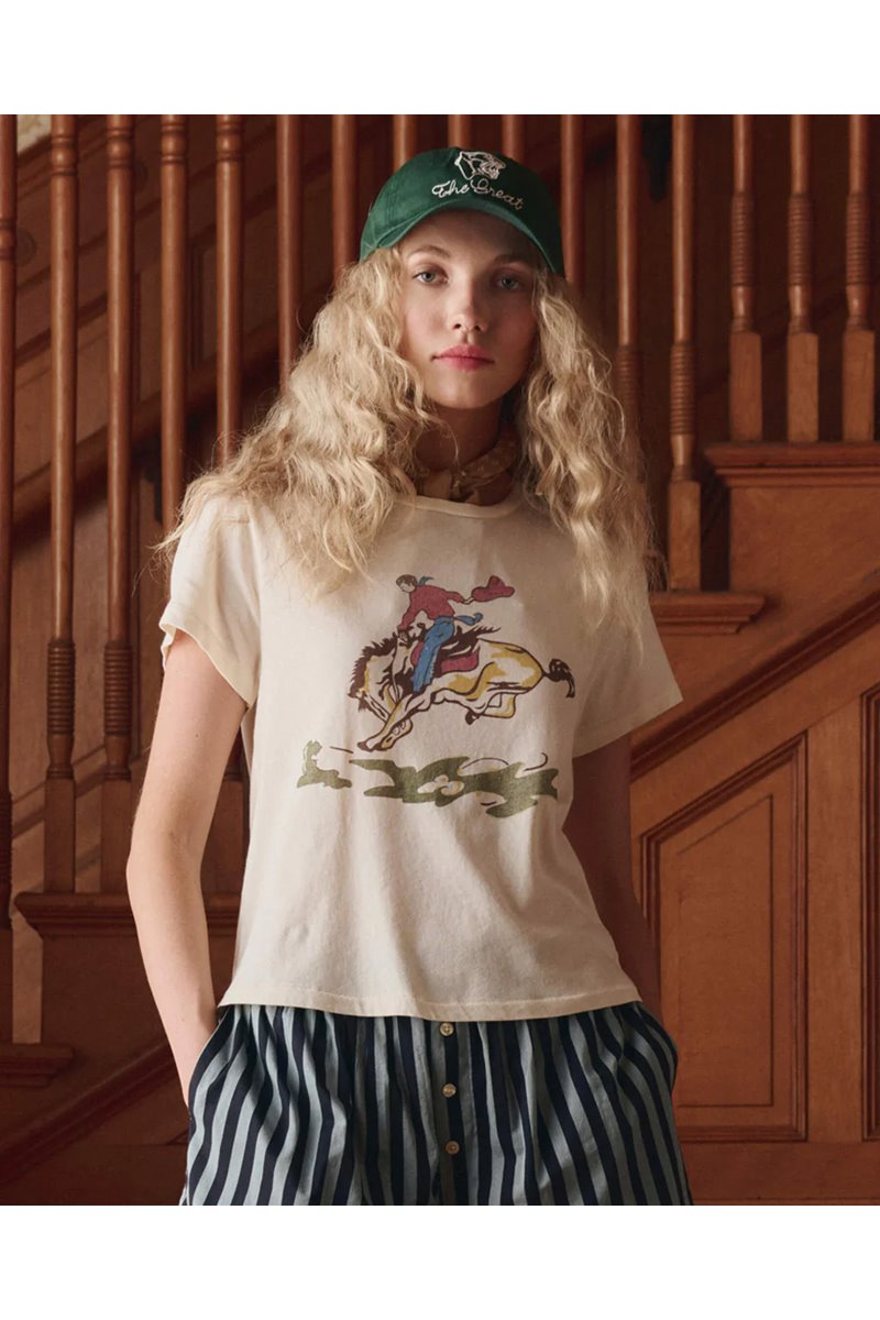 The Great the little tee with rider graphic  back