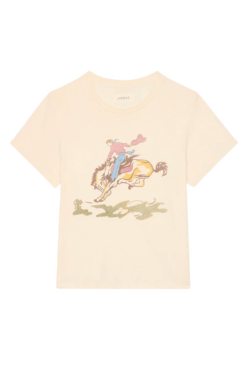 The Great the little tee with rider graphic  side
