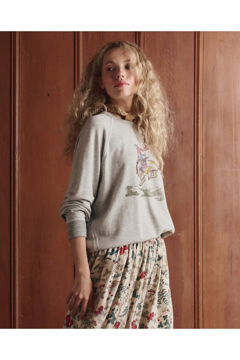 The Great the college sweatshirt with rider graphic  back