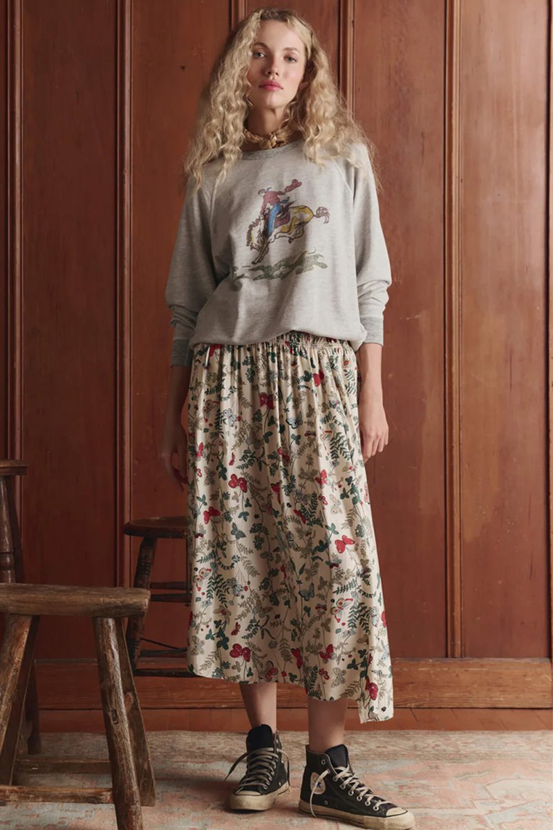 The Great the college sweatshirt with rider graphic 