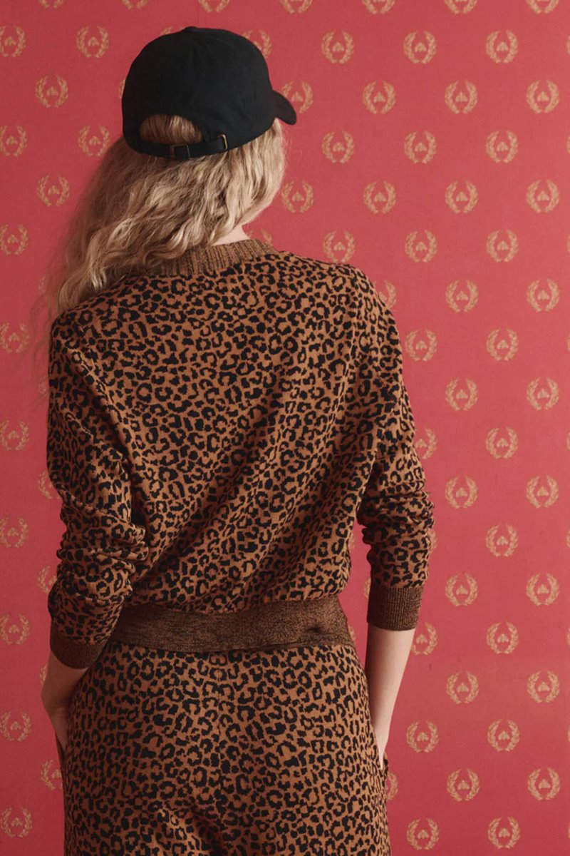 The Great the shrunken v neck cardigan  back