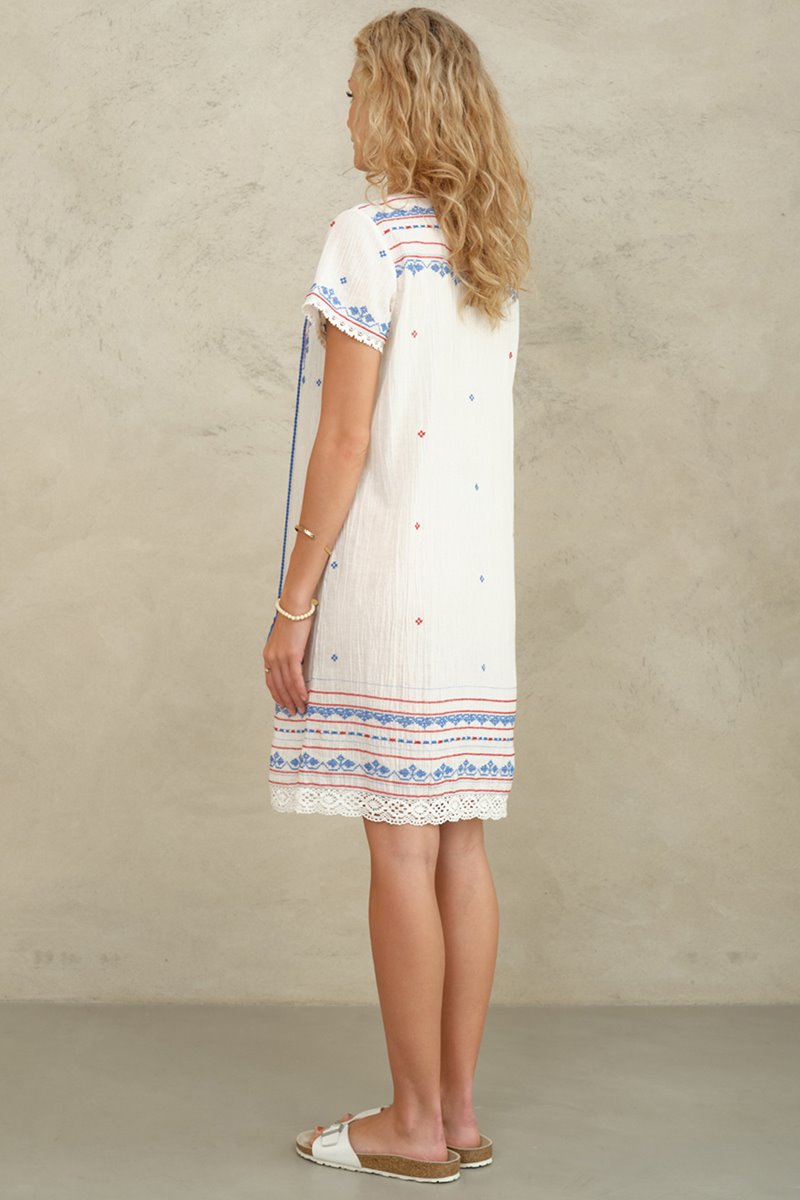 M.A.B.E elsa embroidered sun dress  side