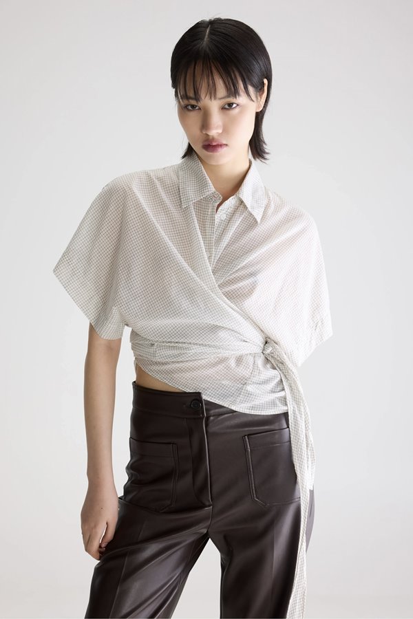 Bellerose Coral Tie Up Top