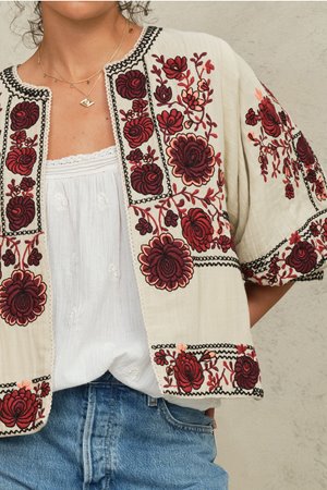 M.A.B.E greta embroidered jacket  side