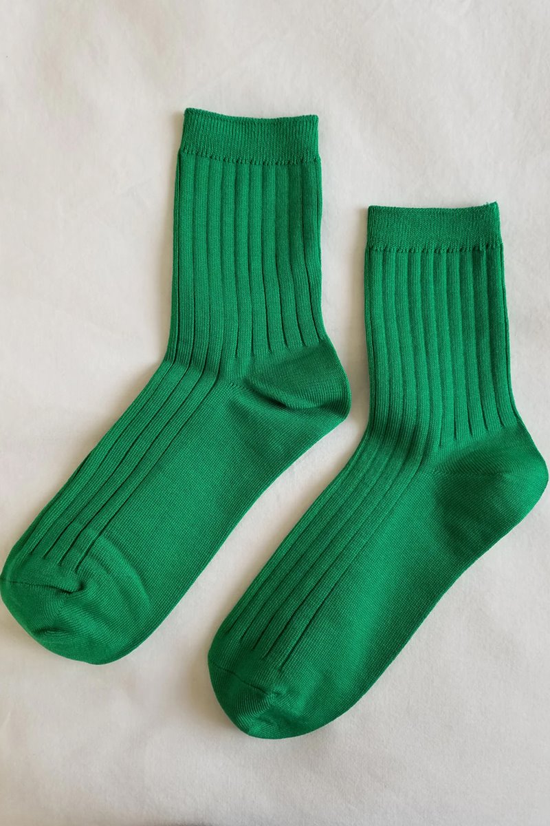 Le Bon Shoppe her sock -kelly green