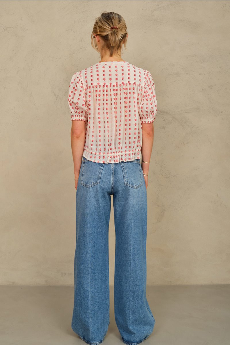 M.A.B.E karla gathered top  back