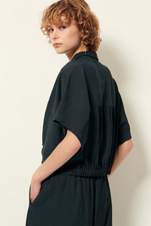 Sessun alfassa top smoke green back