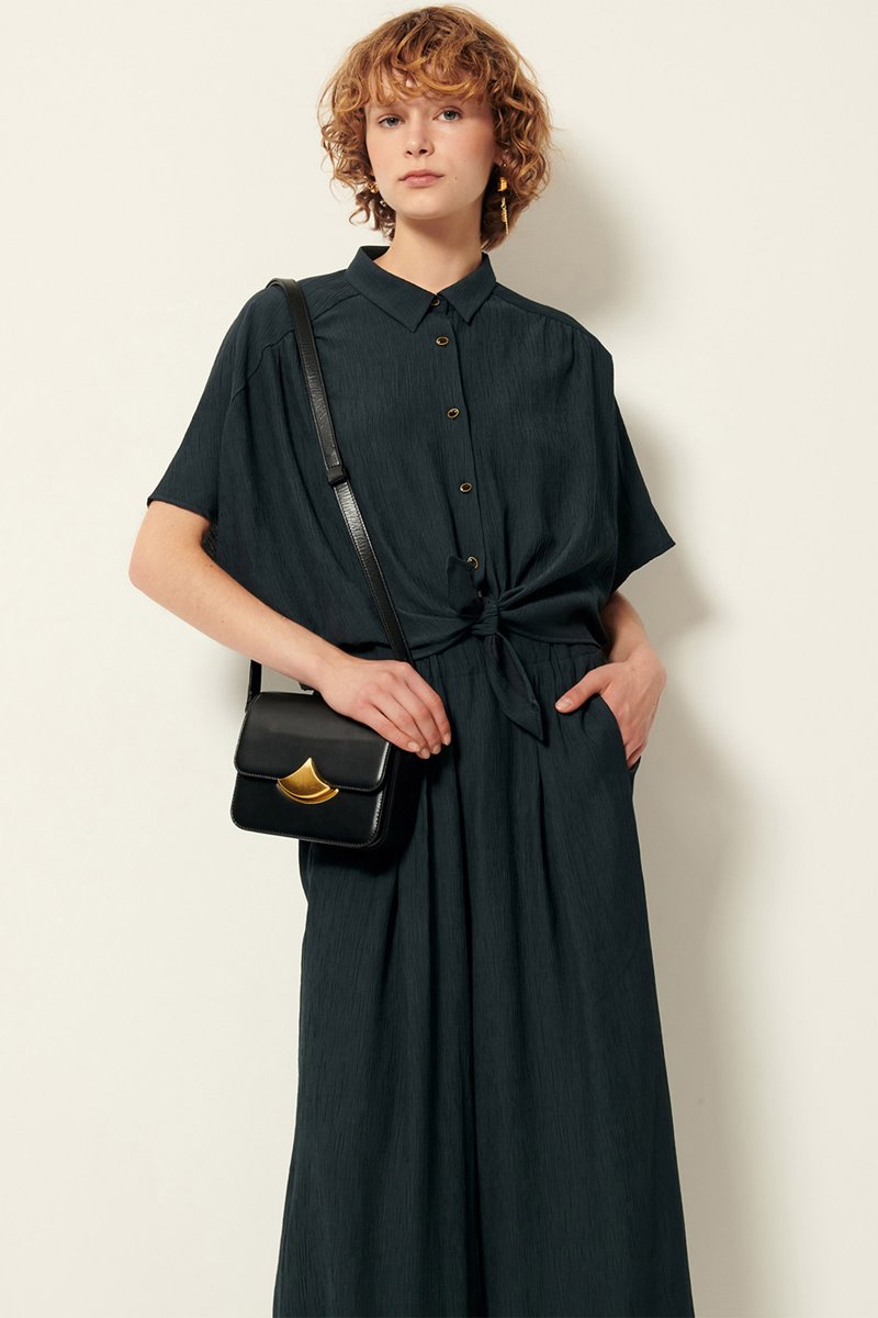 Sessun alfassa top smoke green