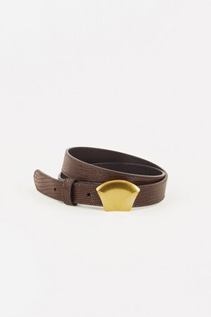 Sessun diviluz belt brown lizard