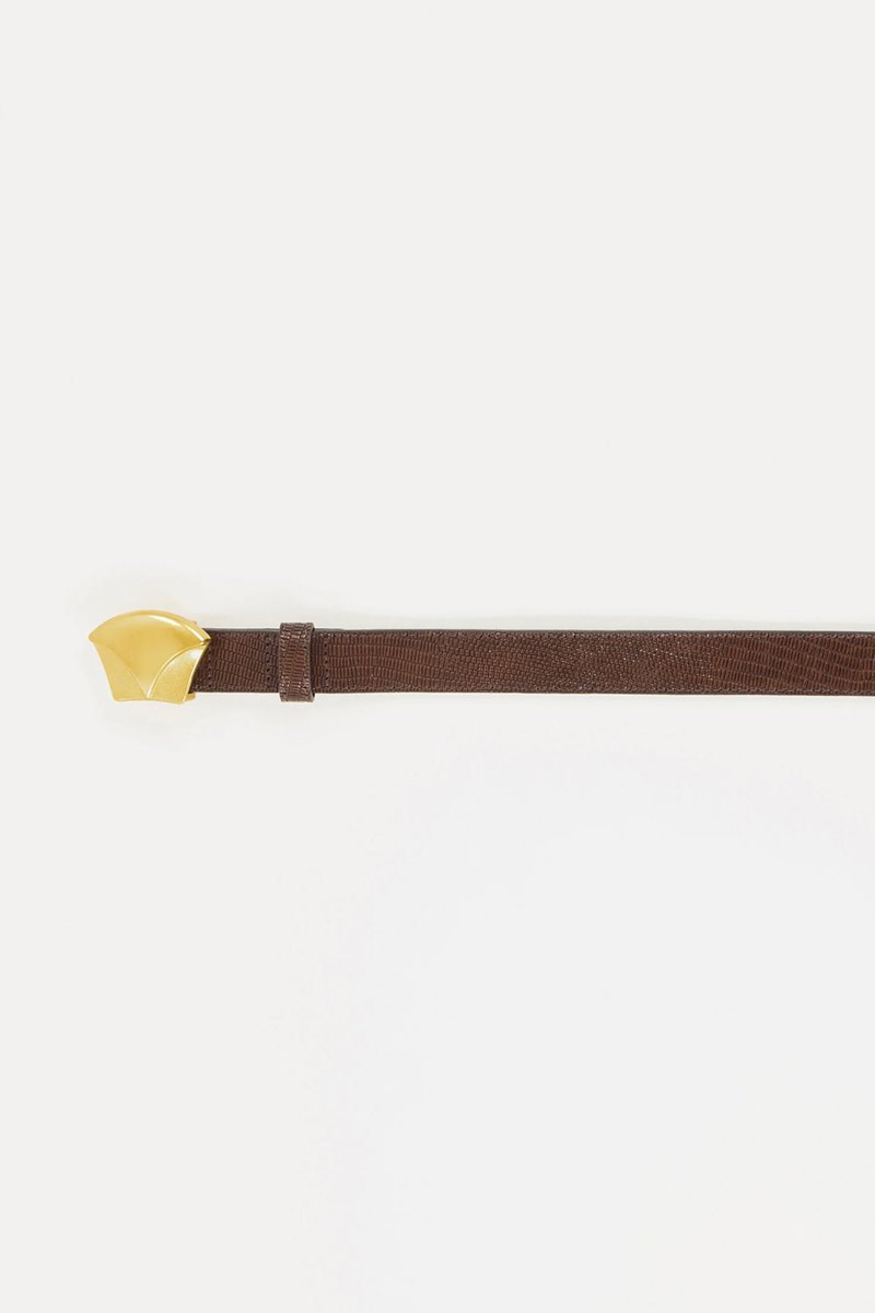 Sessun diviluz belt brown lizard back
