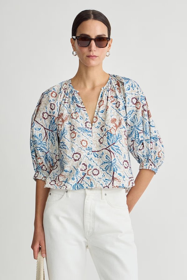 Apiece Apart Nele Lantern Sleeve Top