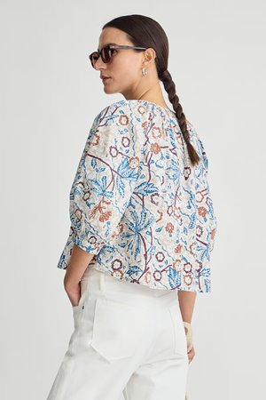 Apiece Apart nele lantern sleeve top side