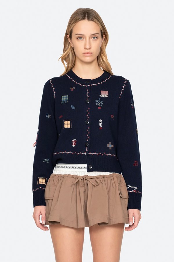 Sea NY Claira Cardigan Navy
