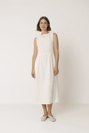 Indi & Cold  linen multi dress side