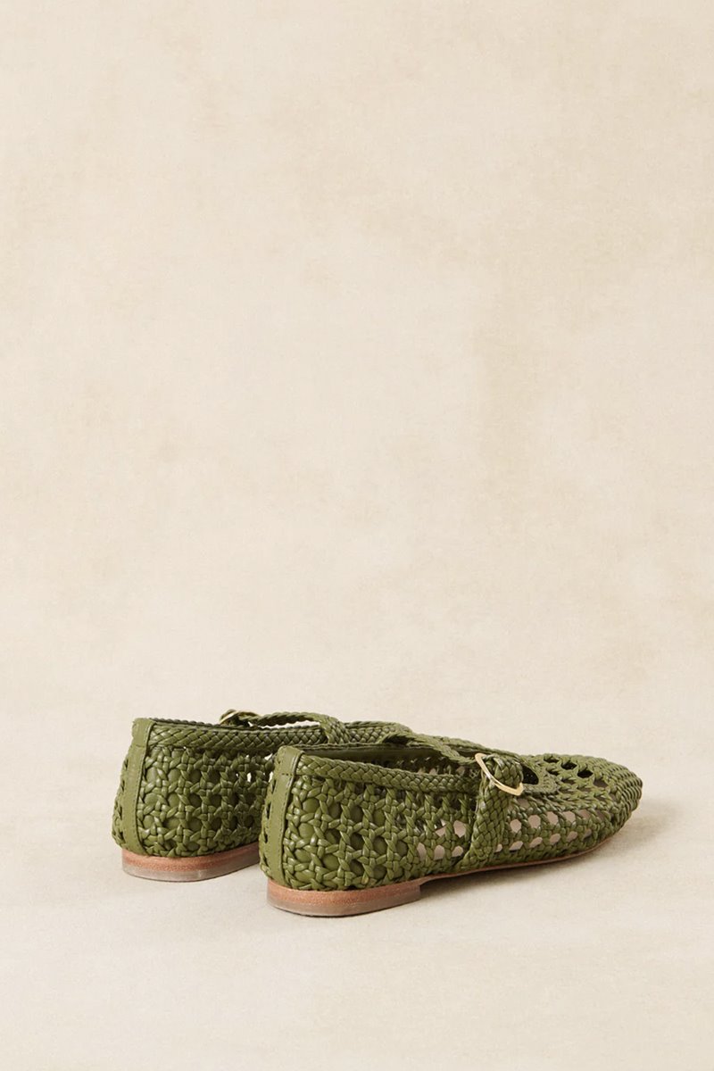 Petite Mendigote carlita ballerina green back