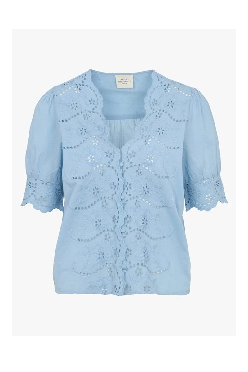 Petite Mendigote tilly top ciel