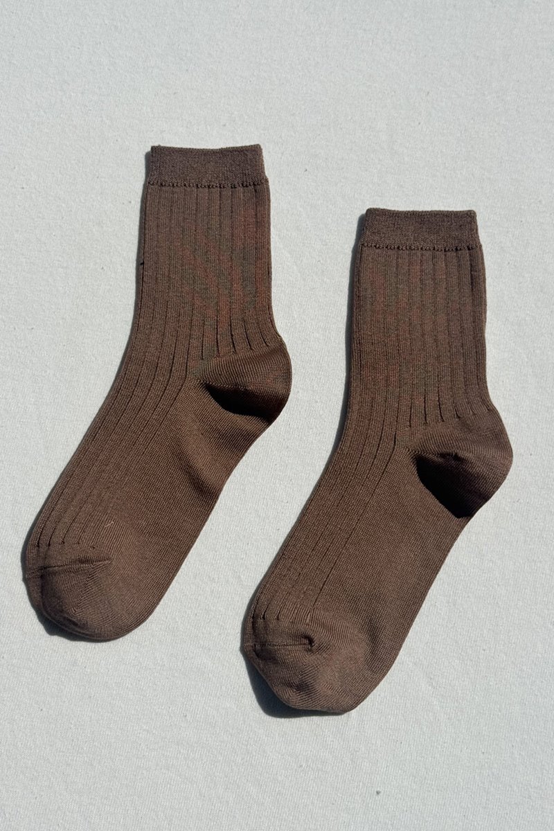 Le Bon Shoppe her sock dark tan