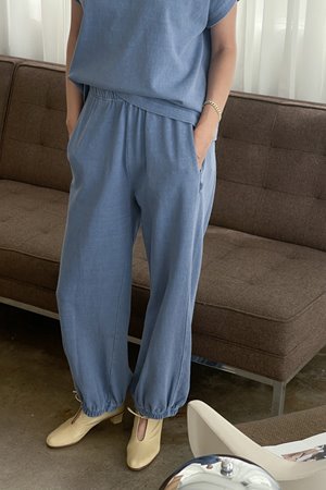 Le Bon Shoppe balloon pant cornflower blue