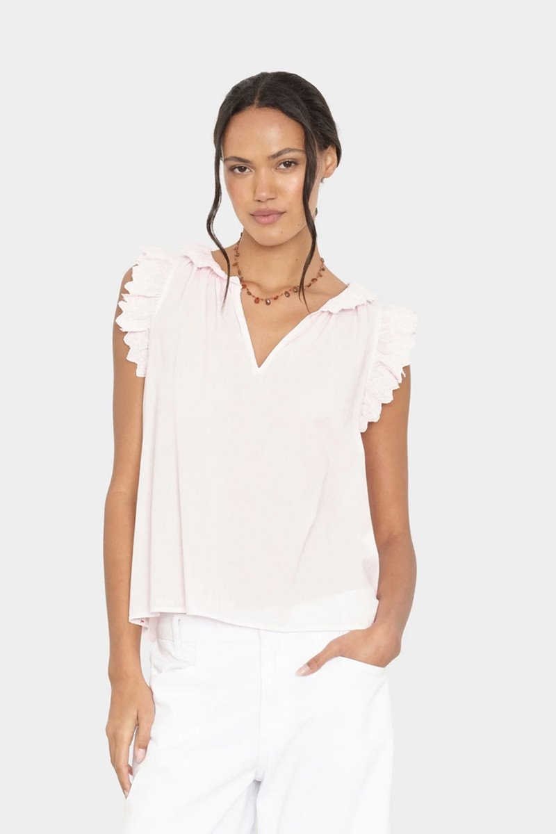 Xirena  bexie top pale rose