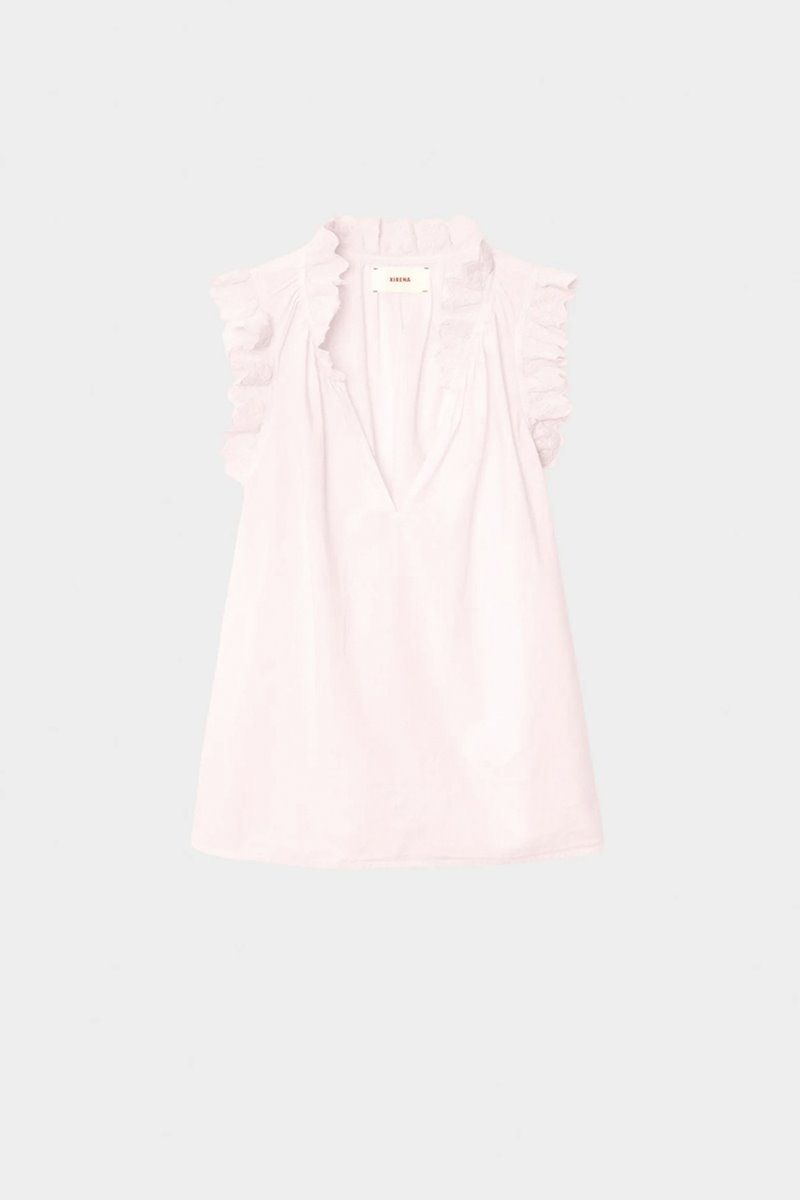 Xirena  bexie top pale rose detail