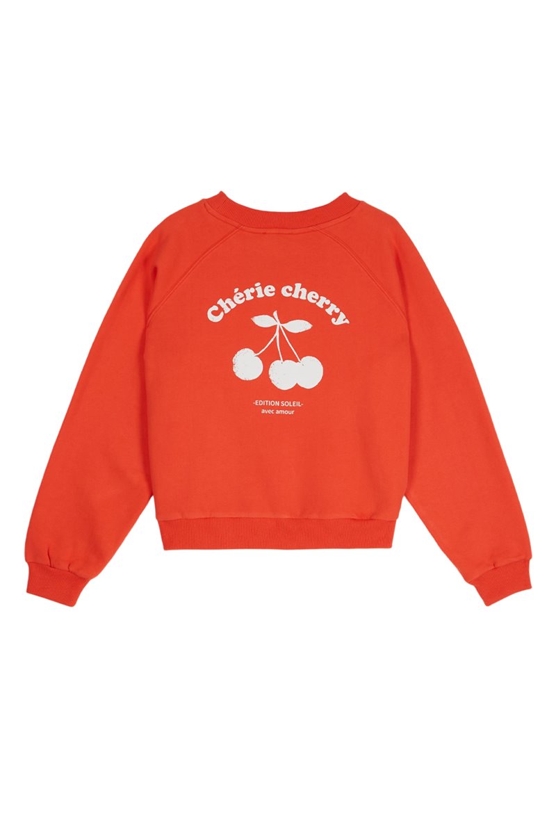 Emile et Ida dips sweatshirt cherry back