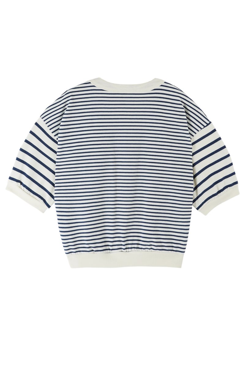 Emile et Ida dori short sleeve navy detail