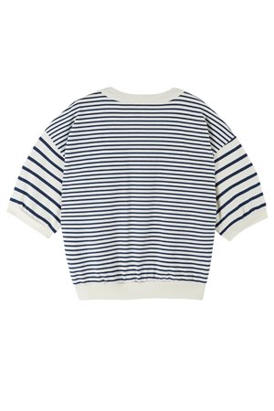 Emile et Ida dori short sleeve navy detail