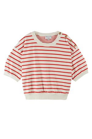 Emile et Ida dori short sleeve red back