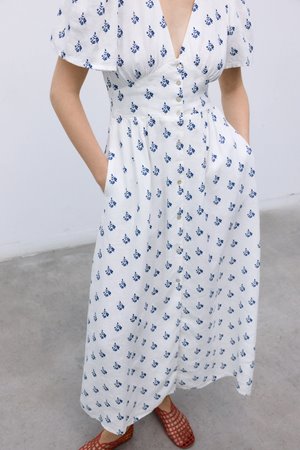 The New Society melissa dress print side
