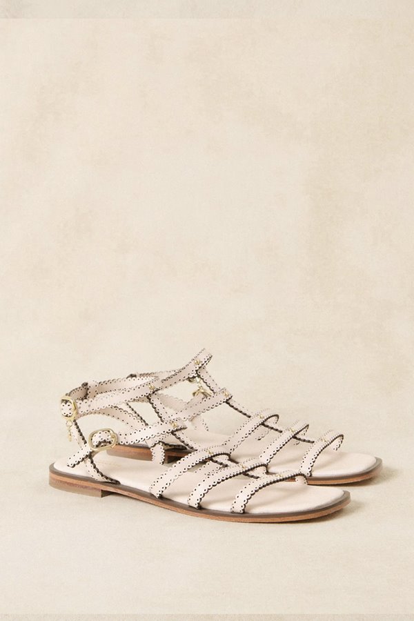Petite Mendigote Cleophee Sandals Ecru