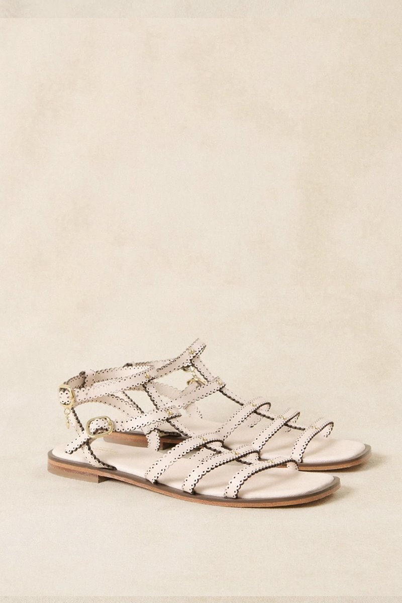 Petite Mendigote cleophee sandals ecru