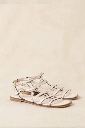 Petite Mendigote cleophee sandals ecru