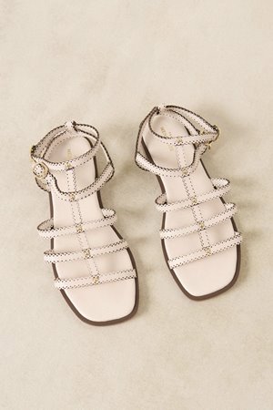Petite Mendigote cleophee sandals ecru detail