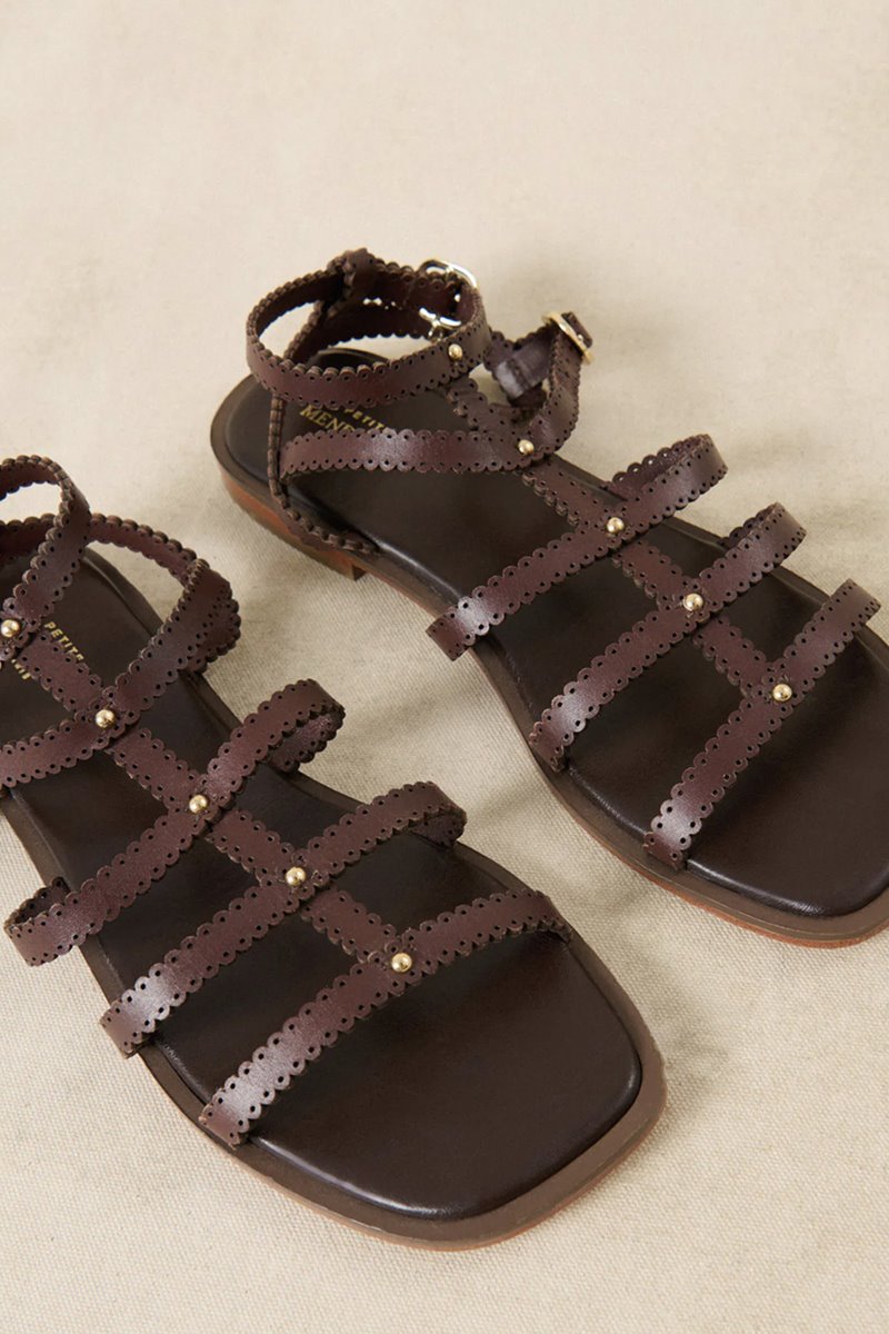 Petite Mendigote cleophee sandals brown back