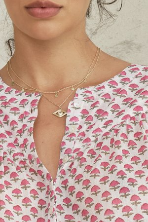 M.A.B.E letty long sleeve top pink back