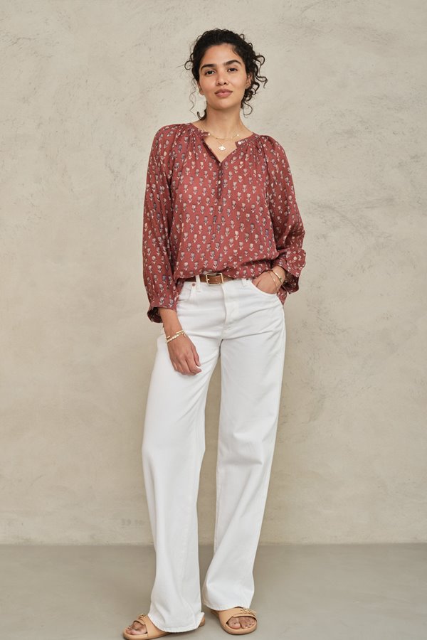 M.A.B.E Arli Print Top Berry