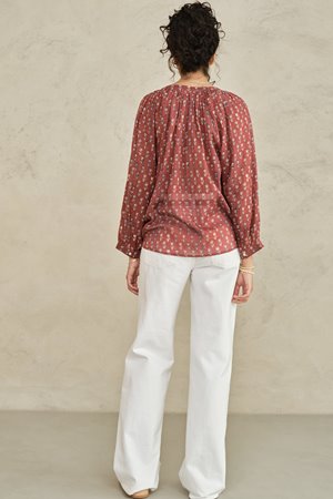 M.A.B.E arli print top berry side