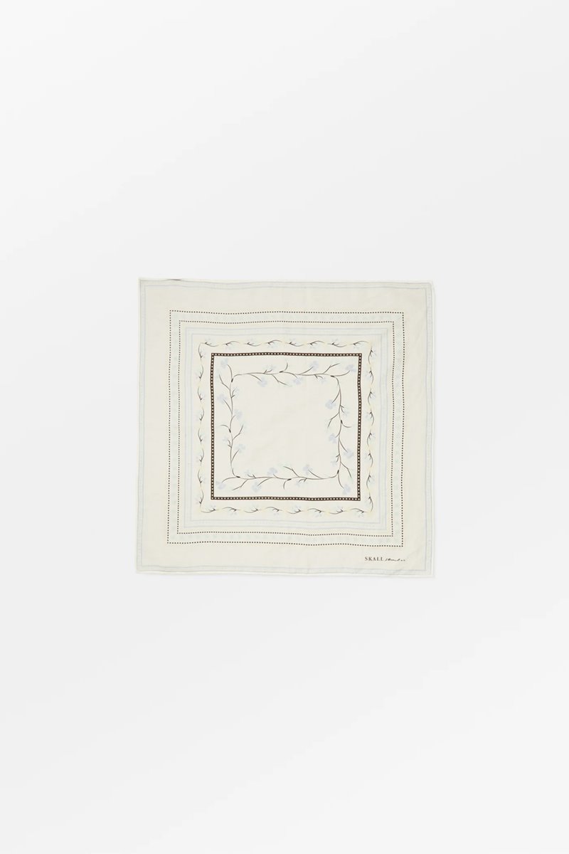 Skall Studio floral small scarf cream back