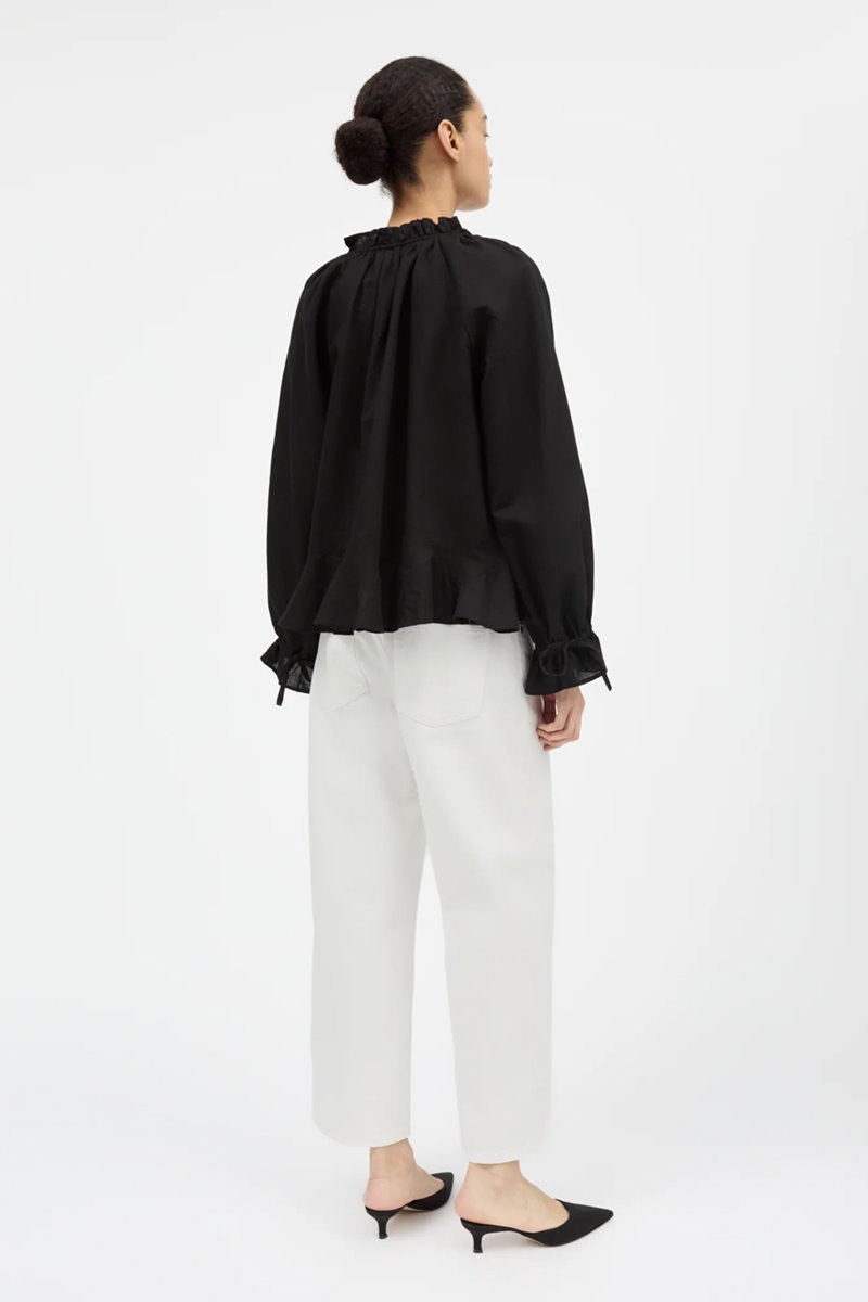 Skall Studio bendette blouse black  detail
