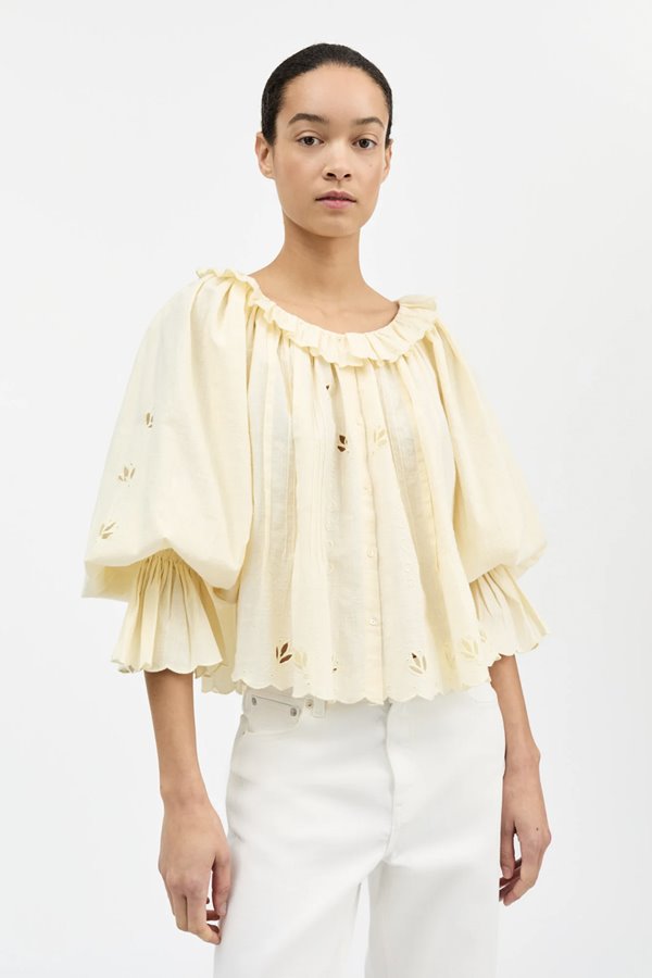 Skall Studio Fleurie Blouse Buttermilk