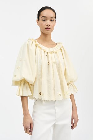 Skall Studio fleurie blouse buttermilk