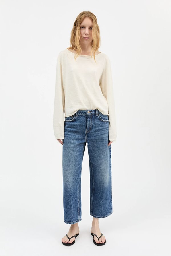 Skall Studio Taylor Cropped Jeans  Slouchy Blue