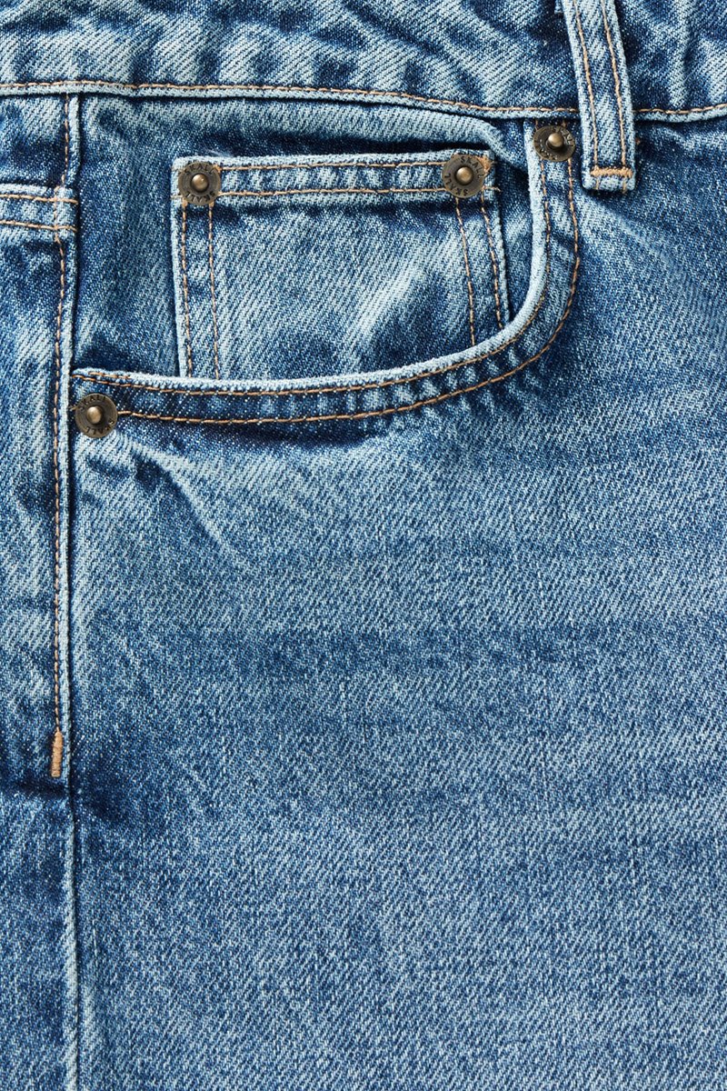 Skall Studio taylor cropped jeans  slouchy blue detail