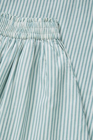 Skall Studio dagny skirt  white aqua stripe back
