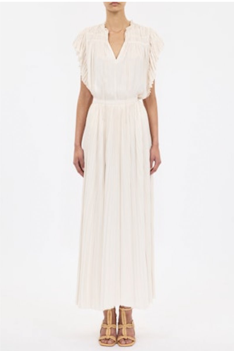 Ulla Johnson agosta flutter sleeve top cowrie back