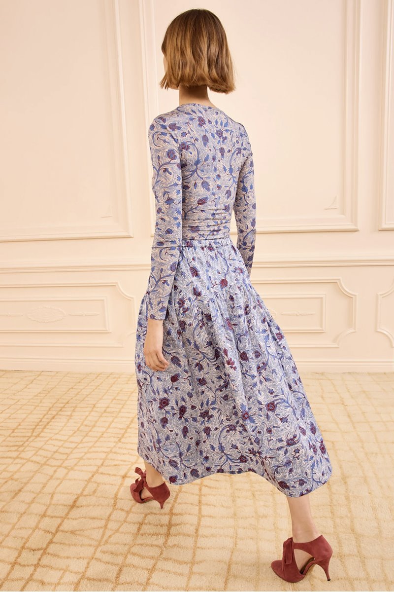 Ulla Johnson rosen skirt gardenina side