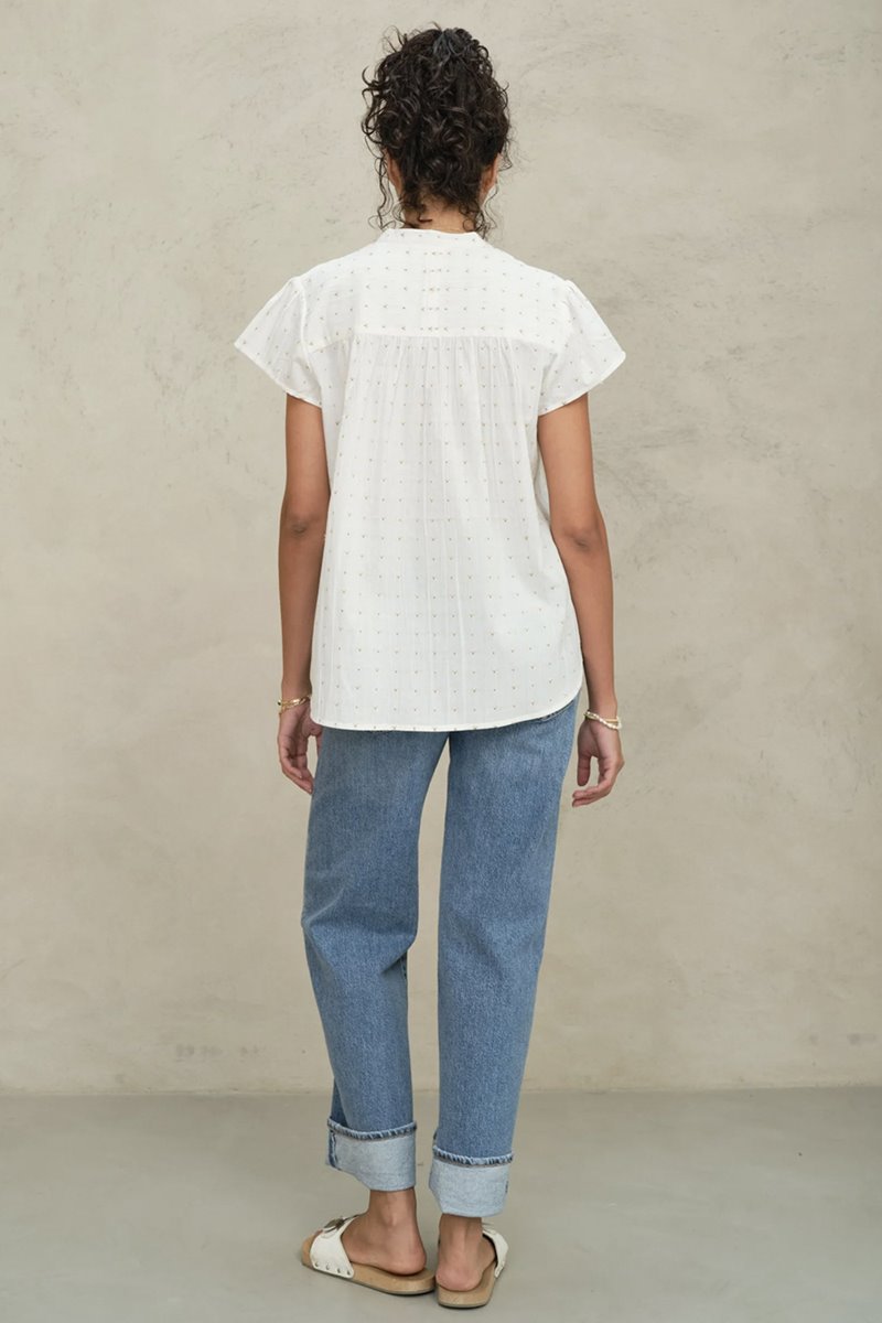 M.A.B.E rita frill top back