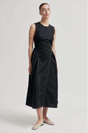 Second Female larkini sculptured dress black 