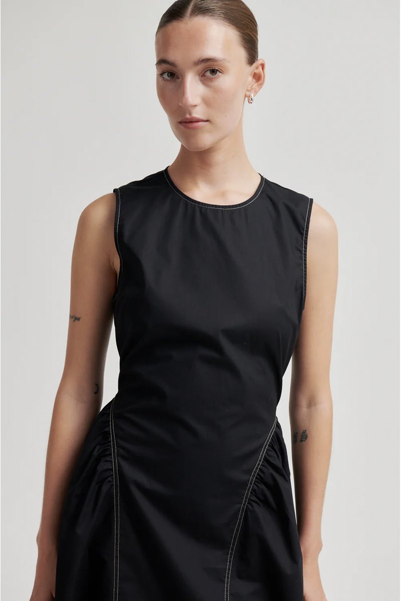 Second Female larkini sculptured dress black  detail